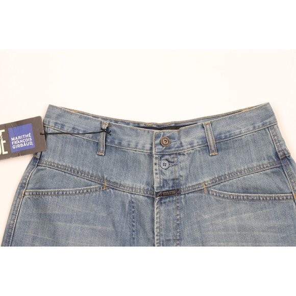 Deadstock Vintage 90s Marithe Francois Girbaud Mens 32 Baggy Denim Jean Shorts - Picture 2 of 11